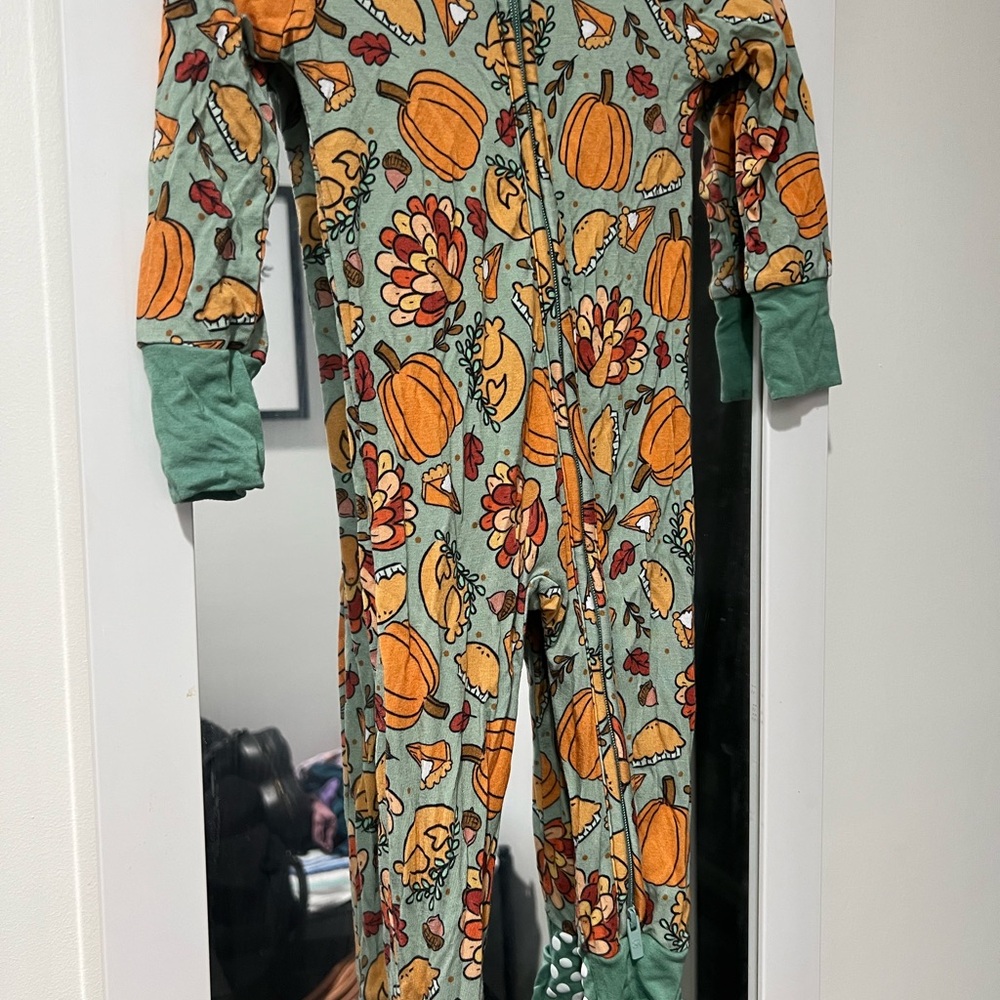 Bums and Roses Thanksgiving Onesie